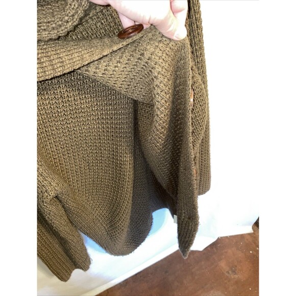 Grecerelle Women’s Wrapover Cardigan Size XL Brown Acrylic Going Out Party Style - Picture 6 of 12